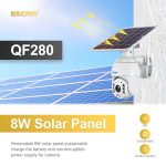 ESCAM QF280 HD 1080P IP66 wasserdichte WiFi-Solarpanel-PT-IP-Kamera ohne Batterie, unterstützt Nachtsicht/Bewegungserkennung/TF-Karte/Zwei-Wege-Audio, without Battery – Bild 9