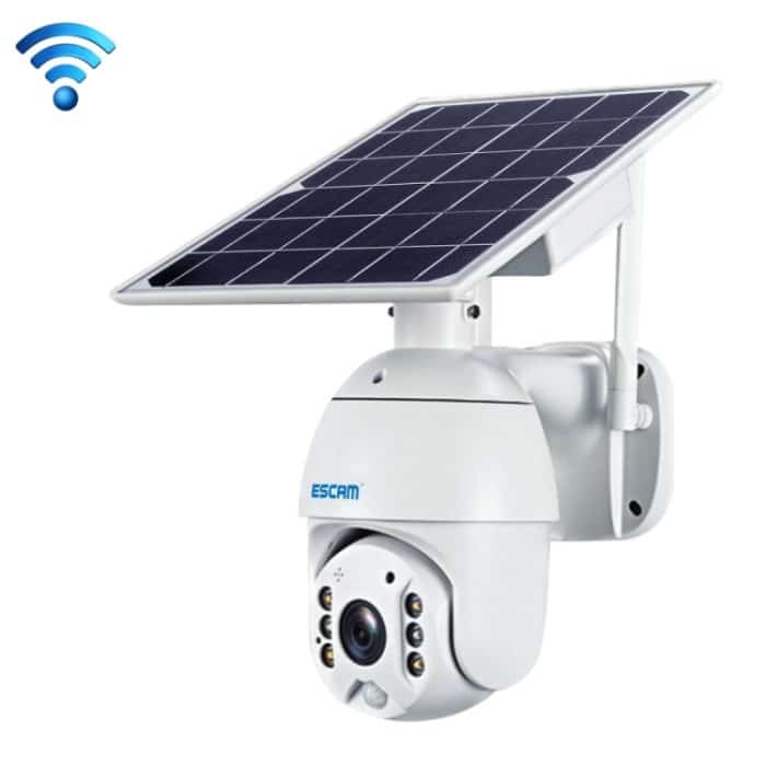 NC1581W.jpg ESCAM QF280 HD 1080P IP66 wasserdichte WiFi-Solarpanel-PT-IP-Kamera mit Akku, unterstützt Nachtsicht/Bewegungserkennung/TF-Karte/Zwei-Wege-Audio, with Battery – Bild 1