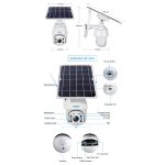 ESCAM QF480 US-Version HD 1080P IP66 wasserdichte 4G-Solarpanel-PT-IP-Kamera ohne Batterie, unterstützt Nachtsicht/Bewegungserkennung/TF-Karte/Zwei-Wege-Audio, without Battery(US Version) – Bild 15