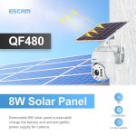 ESCAM QF480 US-Version HD 1080P IP66 wasserdichte 4G-Solarpanel-PT-IP-Kamera mit Akku, unterstützt Nachtsicht/Bewegungserkennung/TF-Karte/Zwei-Wege-Audio, with Battery(US Version) – Bild 8