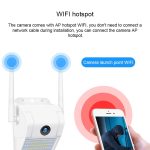 DP11 2 Megapixel IP66 wasserdichte Wandleuchte, drahtlose IP-Kamera, unterstützt mehrere Nachtsicht- und Handy-Fernüberwachungen, Sprach-Intercom, Bewegungserkennung/Alarm und 128-GB-Speicherkarte – Bild 4