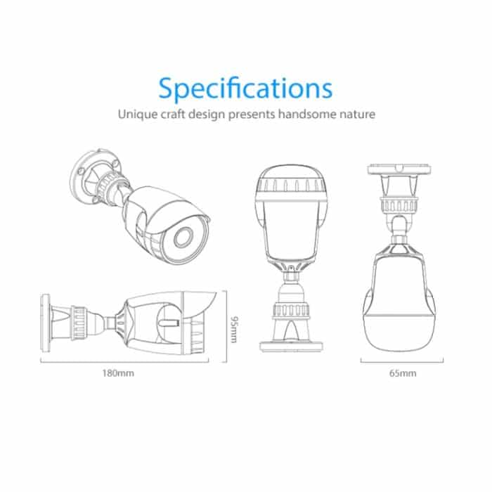 NEO NIP-56AI Wasserdichte WiFi-IP-Außenkamera mit IR-Nachtsicht und Handy-Fernbedienung – Bild 5