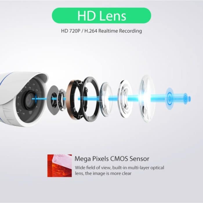 NEO NIP-56AI Wasserdichte WiFi-IP-Außenkamera mit IR-Nachtsicht und Handy-Fernbedienung – Bild 10