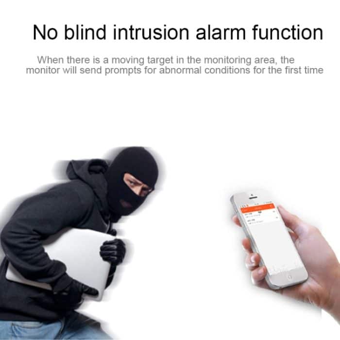 DTS-F3 1,44-mm-Objektiv 1,3-Megapixel-360-Grad-Infrarot-IP-Kamera, Unterstützung für Bewegungserkennung und E-Mail-Alarm sowie TF-Karte und APP-Push, IR-Entfernung: 10 m – Bild 5