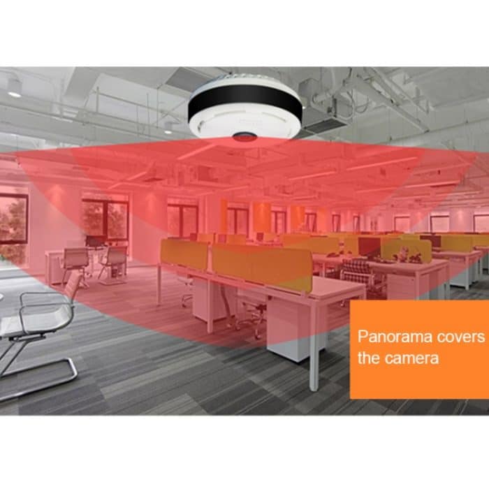 DTS-F3 1,44-mm-Objektiv 1,3-Megapixel-360-Grad-Infrarot-IP-Kamera, Unterstützung für Bewegungserkennung und E-Mail-Alarm sowie TF-Karte und APP-Push, IR-Entfernung: 10 m – Bild 7