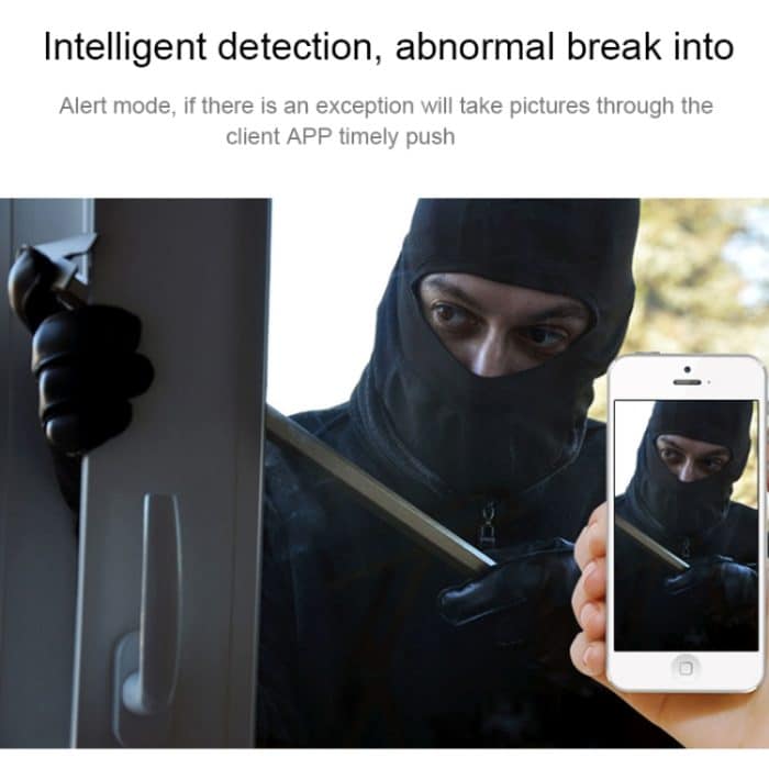 DTS-F3 1,44-mm-Objektiv 1,3-Megapixel-360-Grad-Infrarot-IP-Kamera, Unterstützung für Bewegungserkennung und E-Mail-Alarm sowie TF-Karte und APP-Push, IR-Entfernung: 10 m – Bild 8