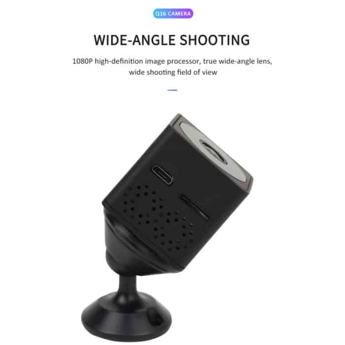 Q16 Mini WiFi Wireless Netzwerk Action Kamera Weitwinkel Recorder mit Nachtsicht und Bewegungserkennung, Wide-angle – Bild 8