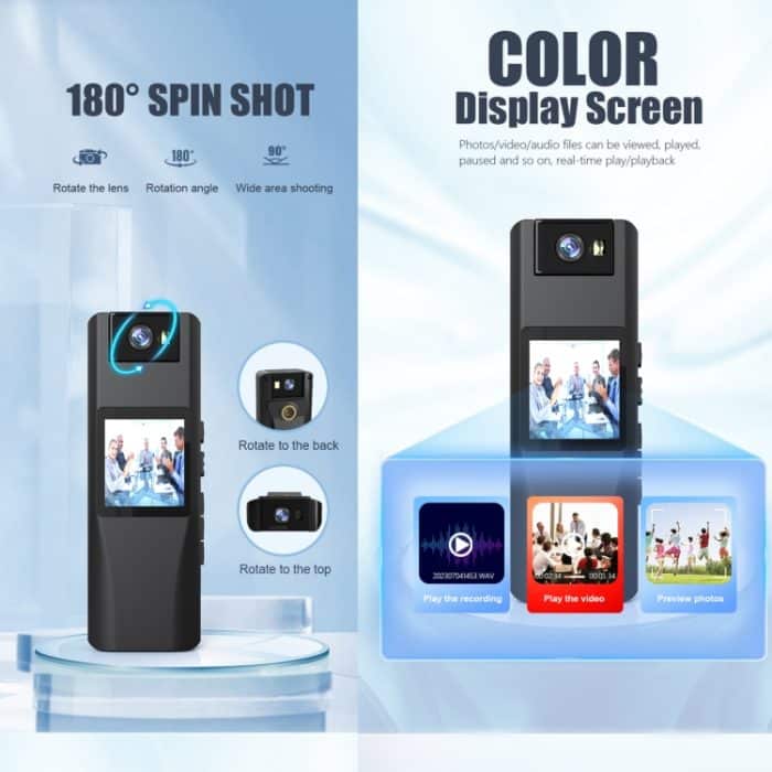 L12 180-Grad-Drehung Konferenz-Videoaufzeichnungskamera Mini HD 720P WiFi-Kamera – Bild 3