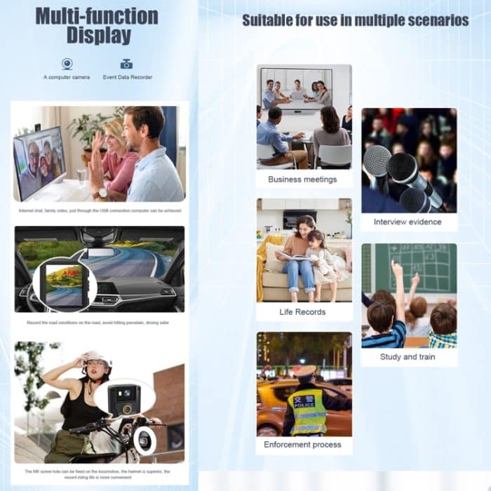 L12 180-Grad-Drehung Konferenz-Videoaufzeichnungskamera Mini HD 720P WiFi-Kamera – Bild 5