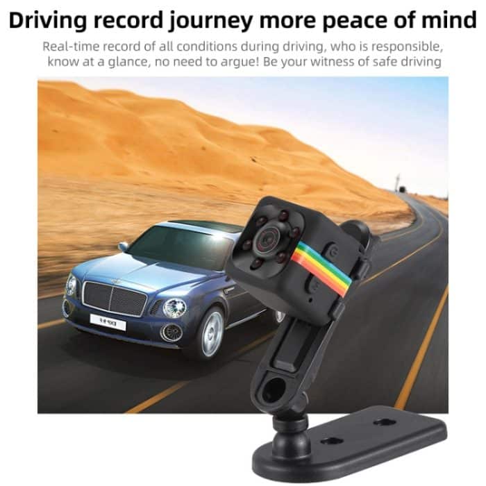 SQ11 Mini DV HD 1080P 6 LEDs Sport-Recorder-Kamera mit Halterung, unterstützt Monitorerkennung, IR-Nachtsicht und TF-Karte, SQ11 1080P 6 LEDs Black, SQ11 1080P 6 LEDs Blue, SQ11 1080P 6 LEDs Red – Bild 5