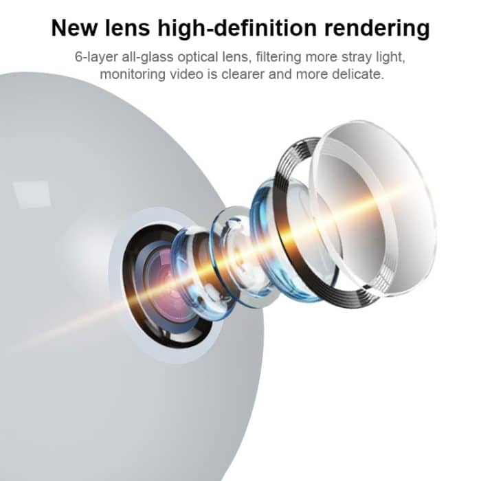 DP3 1.3 Megapixel Panoramic Universal Glühbirne Kamera Mobiltelefon Remote-Installation Home Network HD-Überwachung – Bild 3