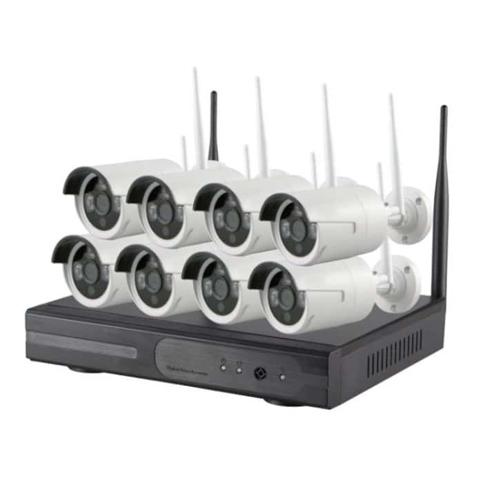 K9608W-PE2013W 8CH HD 960P 1,3 Megapixel 2,4 GHz WiFi IP-Bullet-Kamera + NVR-Kit – Bild 2