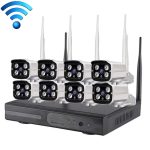 8CH HD 720P 1,0 Megapixel 2,4 GHz WiFi IP Bullet Kamera + NVR Kit
