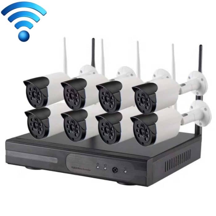 NC5696.jpg 8CH HD 720P 1,0 Megapixel 2,4 GHz WiFi IP Bullet Kamera + NVR Kit – Bild 1