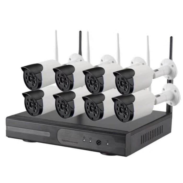 8CH HD 720P 1,0 Megapixel 2,4 GHz WiFi IP Bullet Kamera + NVR Kit – Bild 2
