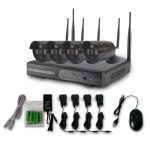 4-Kanal-HD-720P-1,0-Megapixel-2,4-GHz-WLAN-IP-Bullet-Kamera + NVR-Kit, 4CH HD – Bild 2