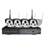 4CH HD 720P 1,0 Megapixel 2,4 GHz WiFi IP Bullet Kamera + NVR Kit – Bild 2