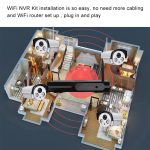 4CH HD 720P 1,0 Megapixel 2,4 GHz WiFi IP Bullet Kamera + NVR Kit – Bild 5