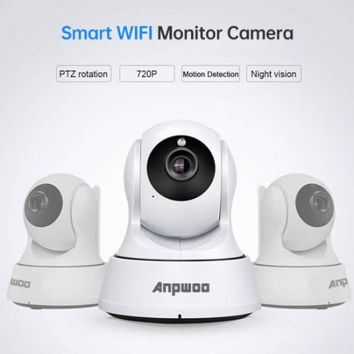 Anpwoo-YT002W 100 W 3,6 mm Objektiv Weitwinkel 720 P Smart WIFI Monitorkamera, unterstützt Nachtsicht und TF-Kartenerweiterungsspeicher, YT002W – Bild 5