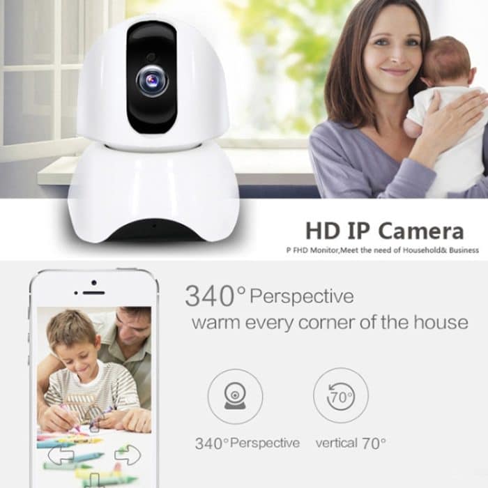 Anpwoo-YT003 2,0 Mega 3,6 mm Objektiv Weitwinkel 1080P Smart WIFI Monitorkamera, unterstützt Nachtsicht und TF-Kartenerweiterungsspeicher, EU-Stecker, YT003 – Bild 8