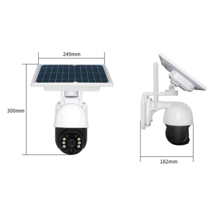 T23 2288 x 1288P Full HD Solar Powered WiFi-Kamera, Unterstützung PIR-Alarm, Nachtsicht, Zwei-Wege-Audio, TF-Karte – Bild 4
