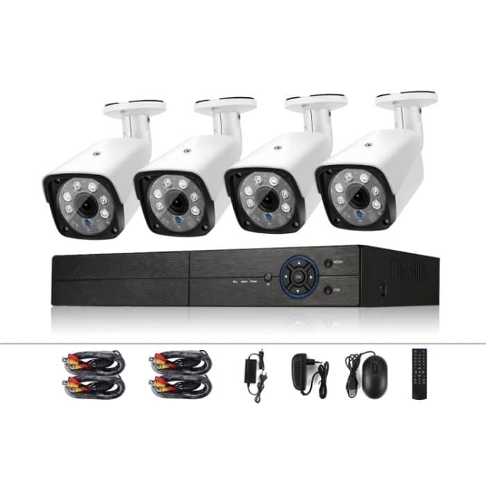 NC7060W.jpg A4B3 / Kit 4CH 1080N Überwachungs-DVR-System und 720P 1,0 MP HD wetterfeste CCTV-Bullet-Kamera, unterstützt Infrarot-Nachtsicht und P2P- und QR-Code-Scan-Fernzugriff, A4B3 / Kit 4CH Black, A4B3 / Kit 4CH White – Bild 1