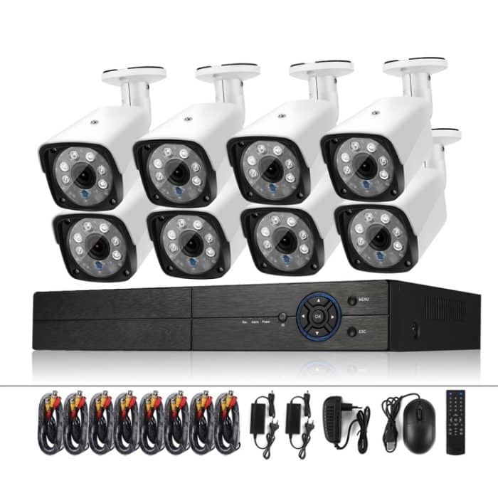 NC7062W.jpg A8B3 / Kit 8CH 1080N Überwachungs-DVR-System und 720P 1,0 MP HD wetterfeste Bullet-Kamera, unterstützt Infrarot-Nachtsicht, P2P und Telefon-Fernüberwachung, A8B3 / Kit 8CH Black, A8B3 / Kit 8CH White – Bild 1