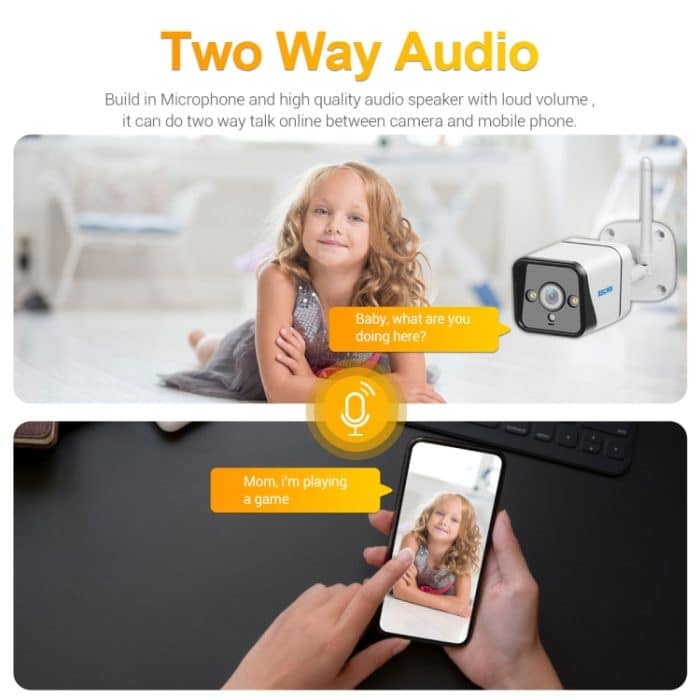 ESCAM QF320 HD 1080P 4G Solarpanel IP-Kamera, Unterstützung von Nachtsicht- und TF-Karten- und PIR-Bewegungserkennung sowie Zwei-Wege-Audio – Bild 9