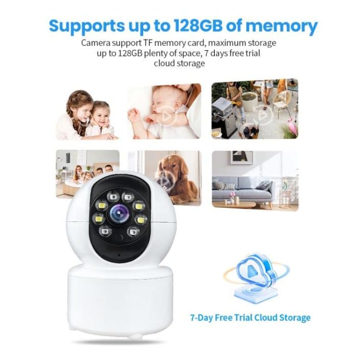A10 Mini 360 PTZ WiFi Überwachungskamera Smart Home IP Kamera Nachtsicht Babyphone, A10 – Bild 9