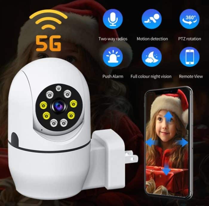 A11 WiFi Smart Home PTZ Webcam IP Kamera Nachtsichtmonitor, A11 (EU Plug), A11 (US Plug) – Bild 2