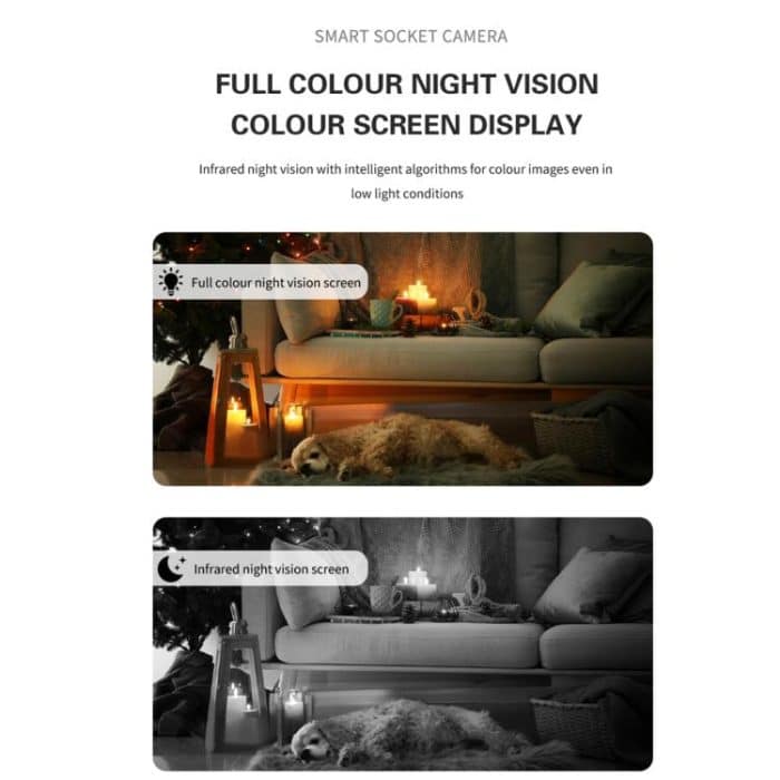 A11 WiFi Smart Home PTZ Webcam IP Kamera Nachtsichtmonitor, A11 (EU Plug), A11 (US Plug) – Bild 5