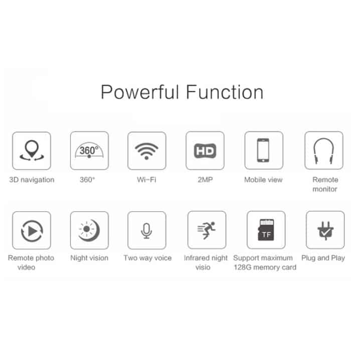 Anpwoo Warrior GM8135+SC2145 1080P HD WiFi IP-Kamera, unterstützt Bewegungserkennung, Infrarot-Nachtsicht und TF-Karte (max. 128 GB), Warrior – Bild 6