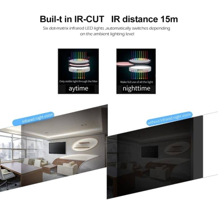Anpwoo YT008 720P HD WiFi IP-Kamera, unterstützt Bewegungserkennung, Infrarot-Nachtsicht und SD-Karte (max. 32 GB), YT008 – Bild 8