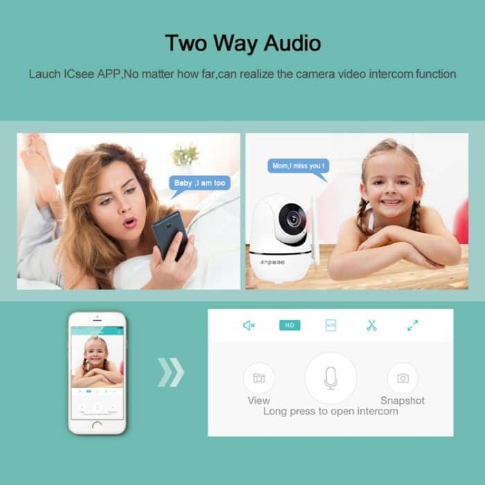 Anpwoo YT008 720P HD WiFi IP-Kamera, unterstützt Bewegungserkennung, Infrarot-Nachtsicht und SD-Karte (max. 32 GB), YT008 – Bild 10