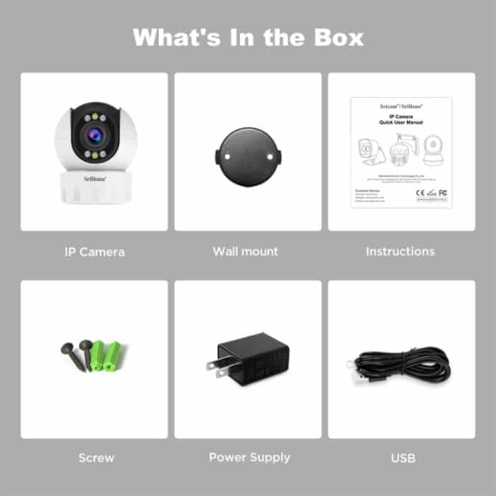 SriHome SH046 Drahtloses Heimsicherheitskamerasystem mit 4,0 Millionen Pixeln FHD und geringem Stromverbrauch, SH046 – Bild 11