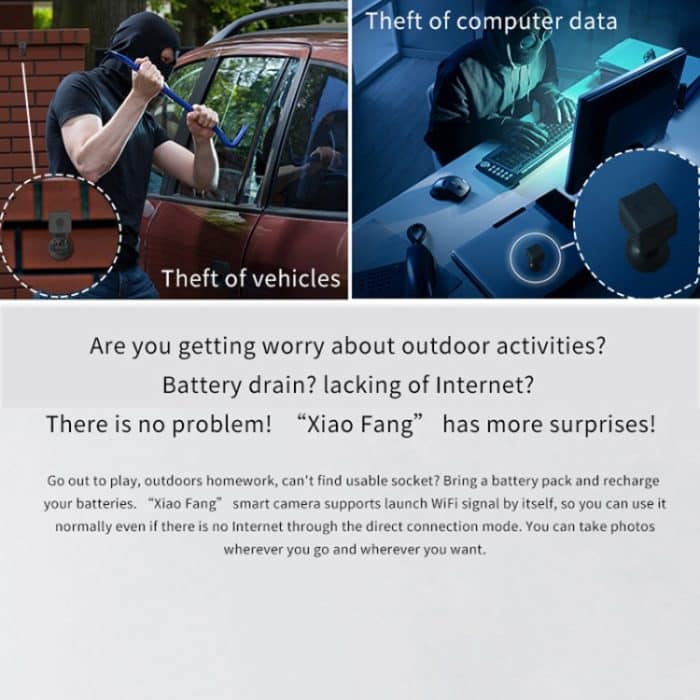 CAMSOY S1T 1080P WiFi Wireless Netzwerk Action Kamera Weitwinkel-Recorder, S1T – Bild 13