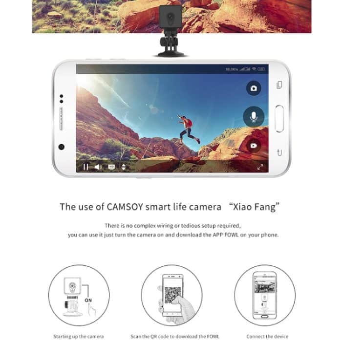 CAMSOY S1T 1080P WiFi Wireless Netzwerk Action Kamera Weitwinkel-Recorder, S1T – Bild 14