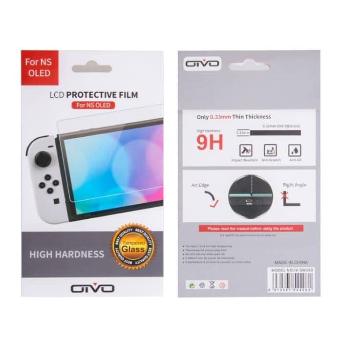 OIVO IV-SW160 0.33mm Dicke 9H Härte-Bildschirm Temperierter Glasfilm für Nintendo-Schalter OLED – Bild 4