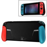 TPU Shell Grip Grip mit Spielkartensteckplatz Anti-Shock Cover Silikonhülle für Nintendo Switch, mit Logo