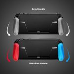 TPU Shell Grip Grip mit Spielkartensteckplatz Anti-Shock Cover Silikonhülle für Nintendo Switch, mit Logo – Bild 12