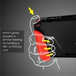 TPU Shell Grip Grip mit Spielkartensteckplatz Anti-Shock Cover Silikonhülle für Nintendo Switch, mit Logo – Bild 9