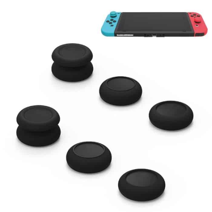 Linke + rechte Gamepad-Wippkappen-Tastenabdeckung für Switch, For Switch(Black), For Switch(Blue + Magenta), For Switch(Green+Red), For Switch(Red) – Bild 1