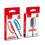 iPlay Small Handle Boxing Grip Gamepad Grip mit Riemen für Switch Joy-Con, Black, Red – Bild 5