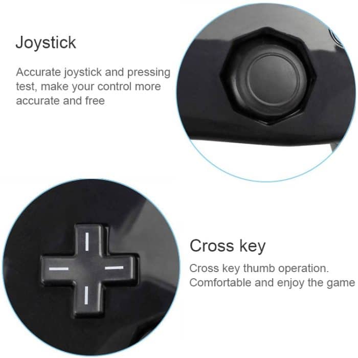 Klassische kabelgebundene Gamecontroller-Gaming-Fernbedienung für Nintendo Wii – Bild 6