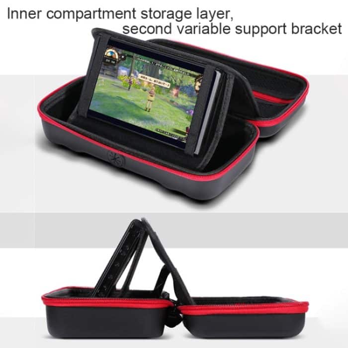 Tragbare EVA-Aufbewahrungstasche, Schutzhülle, Handtasche mit Halterungsfunktion für Nintendo Switch-Konsole, Größe: 26 x 12,5 x 7 cm, EVA Storage Bag – Bild 13