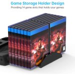 KJH P5-010-2 Multifunktions-Ladeluftventilator mit Aufbewahrungsfachhalterung für PS5 De / UHD – Bild 7