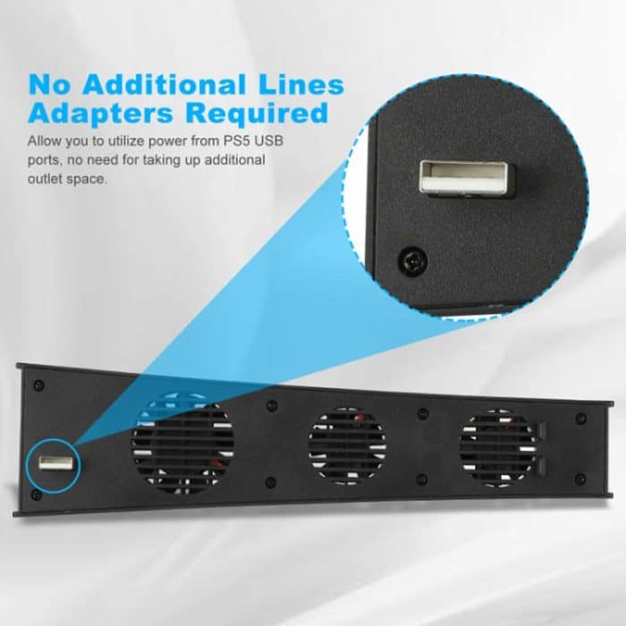 KJH P5-009 Konsolenlüfter für PS5, P5-009(Black), P5-009(White) – Bild 7