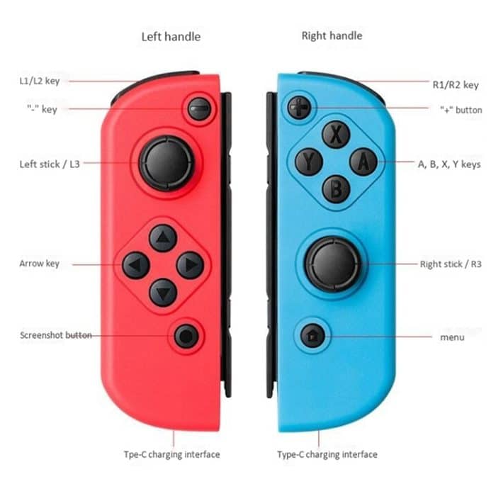 Linker und rechter Bluetooth Wireless Joypad Gamepad Game Controller für Switch, For Nintendo Switch – Bild 8