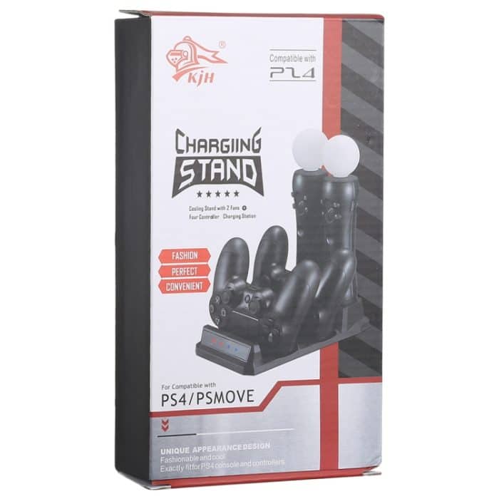 4-in-1-Ladegerät USB-Ladestation mit LED-Anzeige für Playstation PS4-Controller und PS Move-Controller – Bild 5