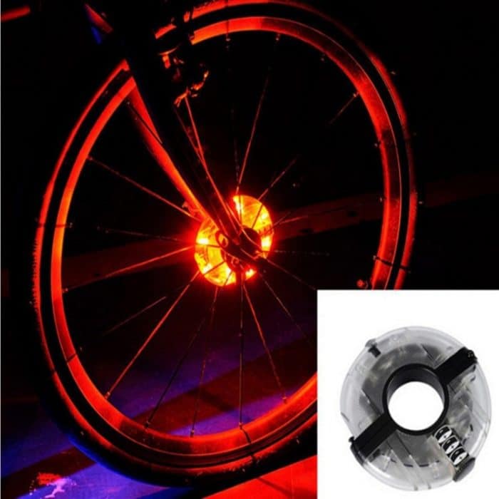 A108 Bicycle Decor Wasserdichte Blumentrommellampe Dazzle Warnlampe, Größe: 9,5 * 1,7 cm – Bild 1